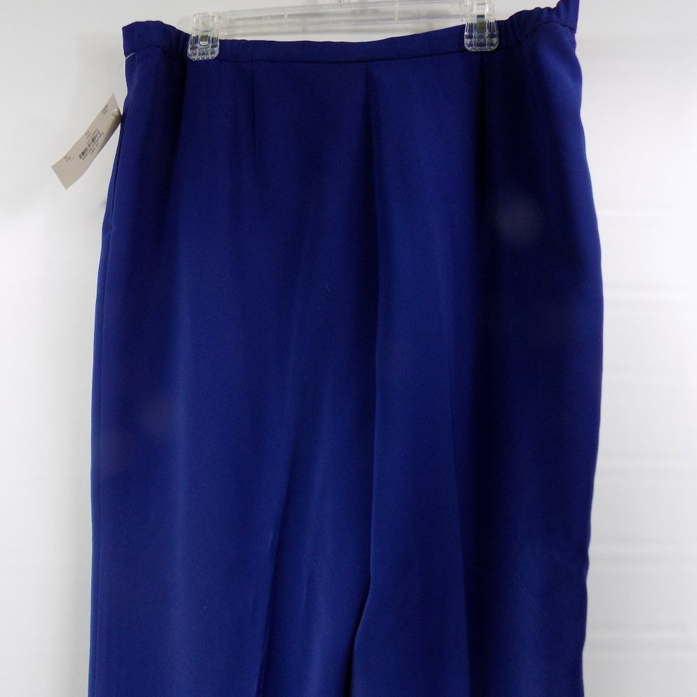 Le Suit 2-Piece Blue Pant Suit Blazer & Pants Set Size 18 NEW WITH TAGS - Picture 11 of 14